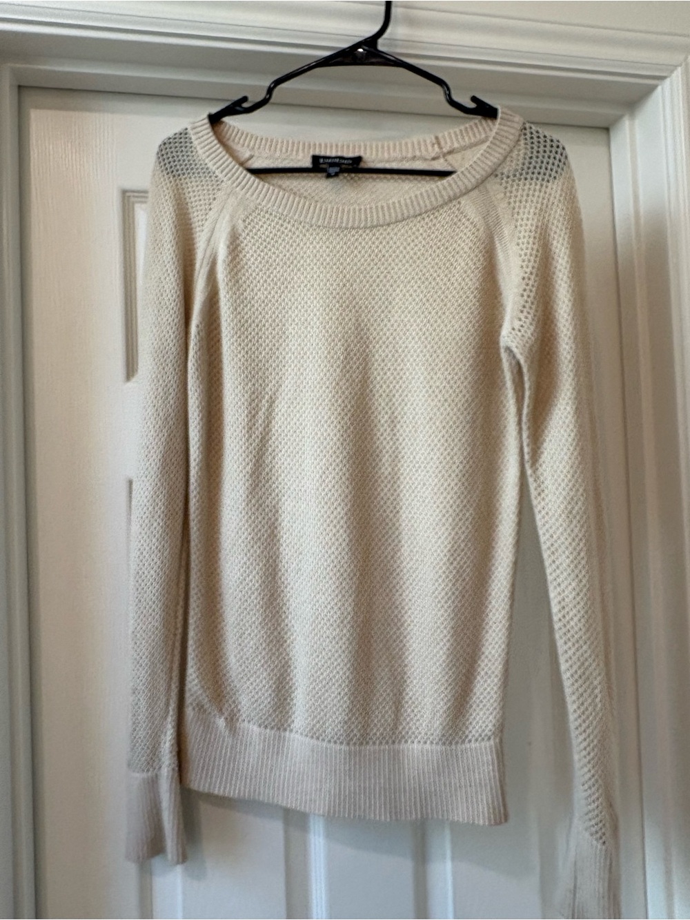 Cream Knit Pullover Sweater - Women